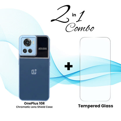 OnePlus (2 in 1 Combo) - Chromatic Lens Shield Case + Tempered Glass