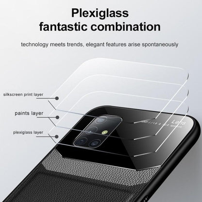 Sleek Slim Leather Glass Case - Samsung