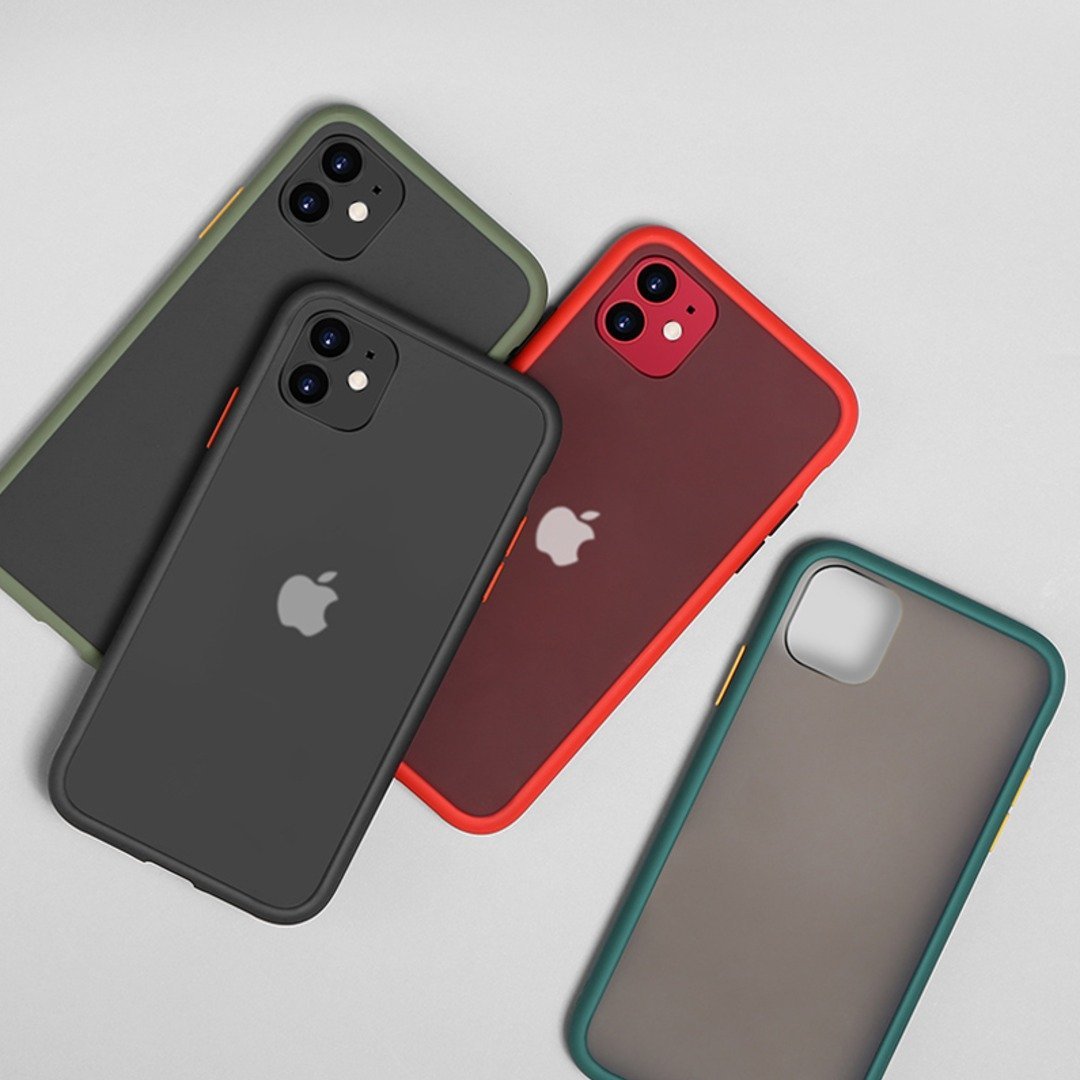 Luxury Shockproof Matte Finish Case - iPhone