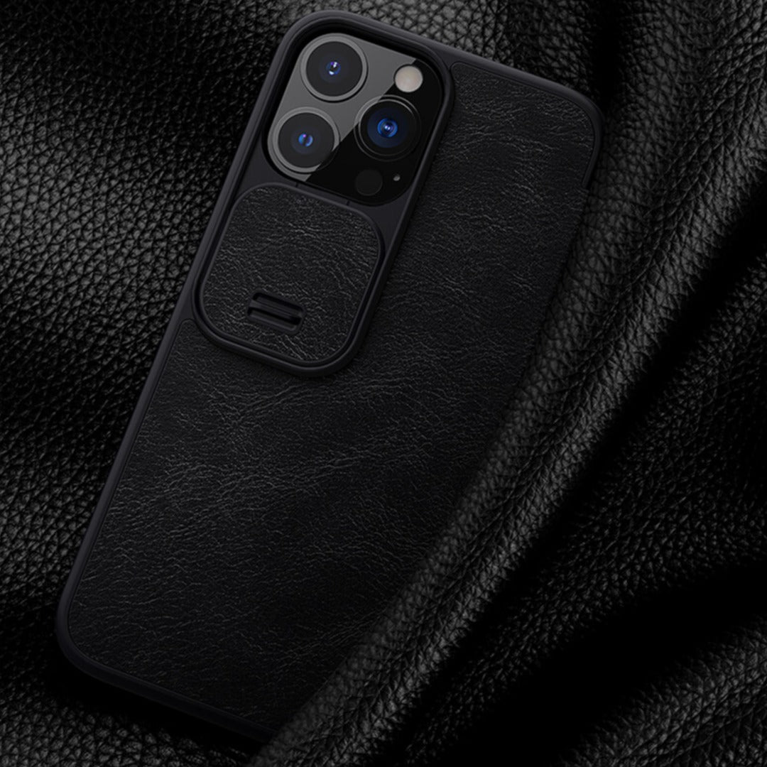 Camera Protection Qin Leather Flip Case