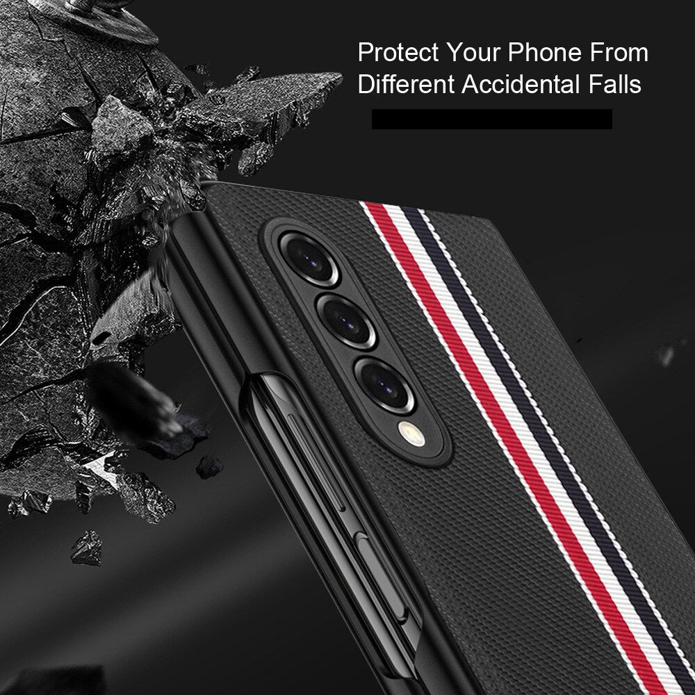 Galaxy Z Fold4 Luxury Leather Splice Case