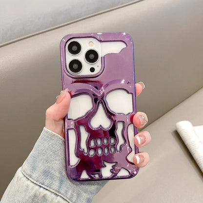 iPhone 15 Series Hollow Skull Design Case