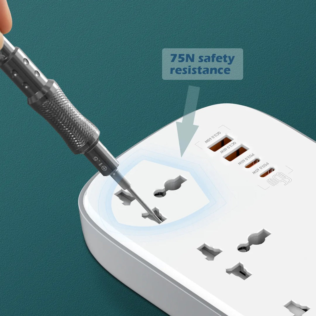 LDNIO Fast Power Socket Hub with USB-C