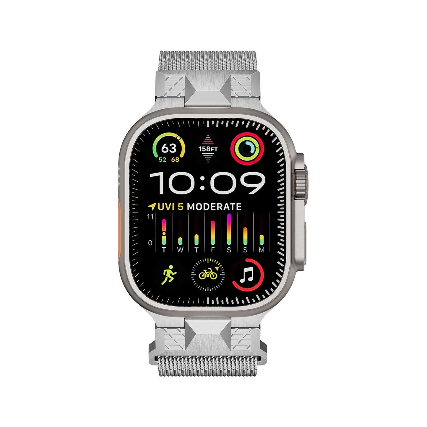 Milanese Metal Stainless Steel Strap For Apple Watch