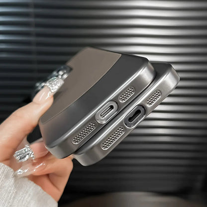 iPhone 14 Series Premium Titanium Paint Dual Tone Case