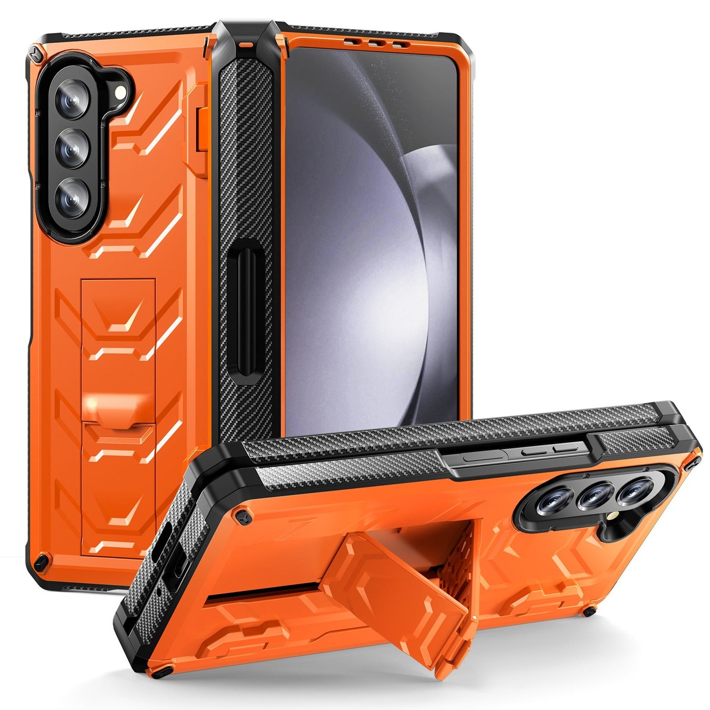 Matrix Hinge Shield Kickstand Case With Pen Slot - Samsung