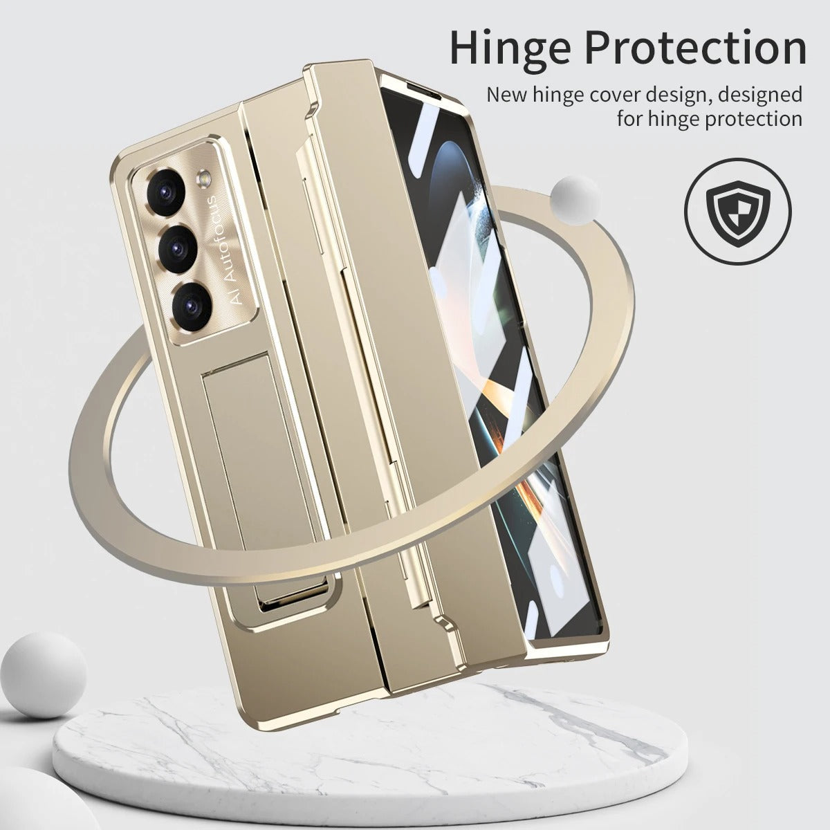 Smudge Free Hinge Protected Kickstand Case - Samsung