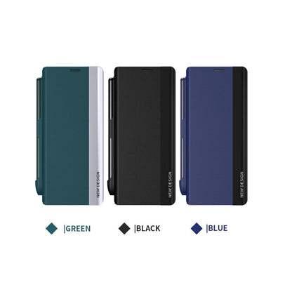 Galaxy Z Fold Series Ultimate Elegance Shockproof Leather Case