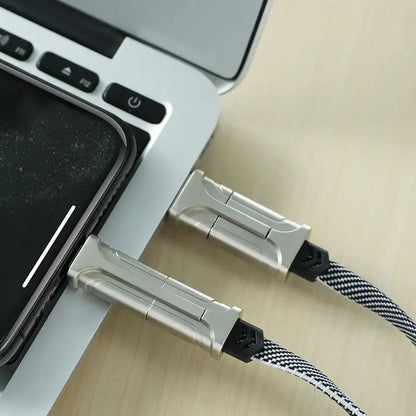 Versatile 60W 4 in 1 Power Infused Charging Cable