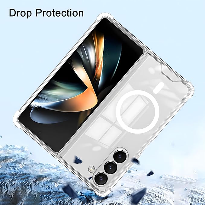 Galaxy Z Fold6 Anti-Knock TPU Transparent MagSafe Case