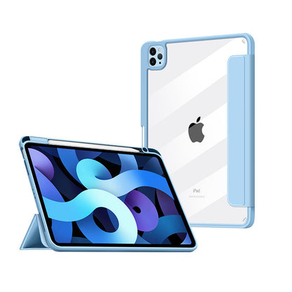 Smart Flip Clear Magnetic Separation Case For iPad