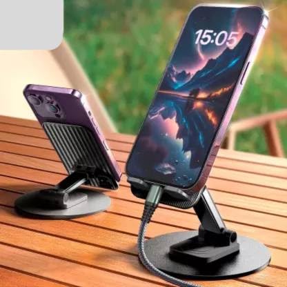 CellWave Portable 360° Rotatable Mobile Stand For Mobile Phone, Ring Light Stand, And Stand For Cameras