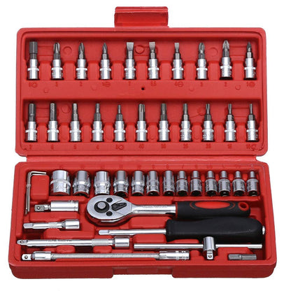 Combination Socket Ratchet Wrench Set For Car, Bike, Cycle Repairing