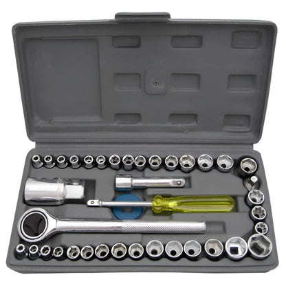 Combination Socket Ratchet Wrench Set For Car, Bike, Cycle Repairing