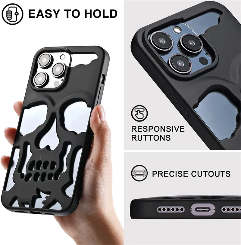 Hollow Skull Design Case - iPhone