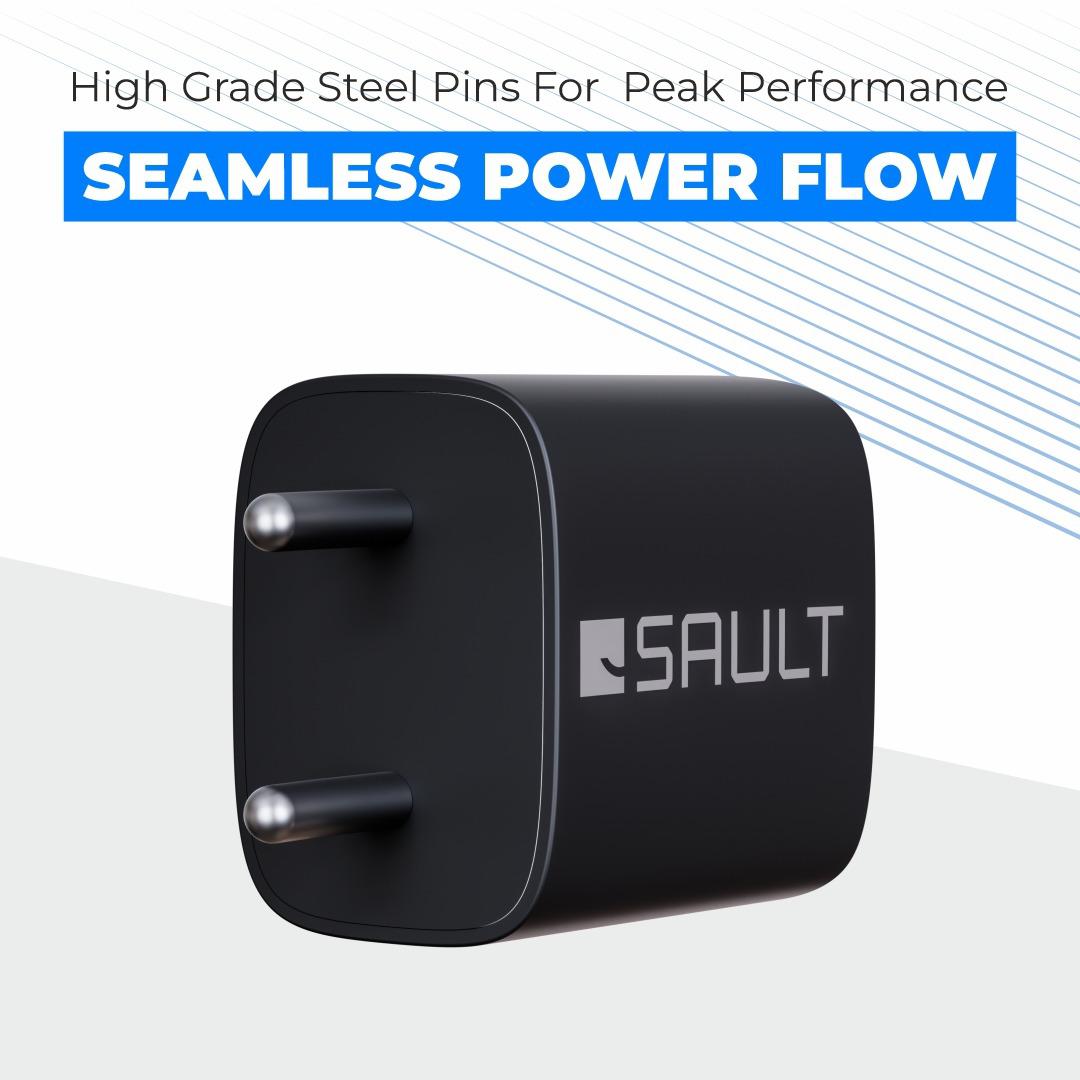 Sault Powercharge  – Adaptor 20W Dual Port With Cable