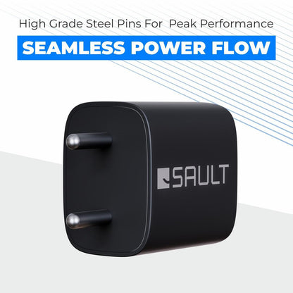 Sault Powercharge  – Adaptor 20W Dual Port With Cable