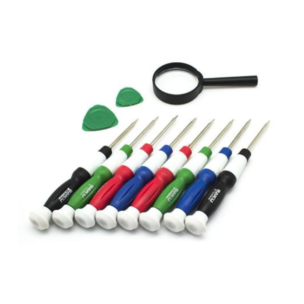 Baku Bk-8600 Screwdriver Set With 1Magnifying Glass 2 Opeaning Tool