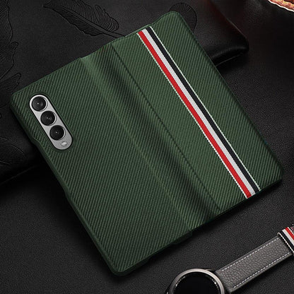 Galaxy Z Fold3 Luxury Leather Foldable Flip Case