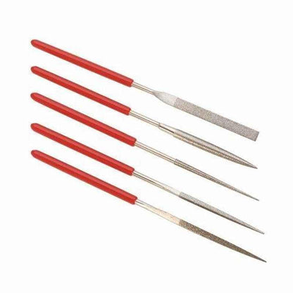 5Pcs Needle File Kit, Fine Diamond Needle File Set