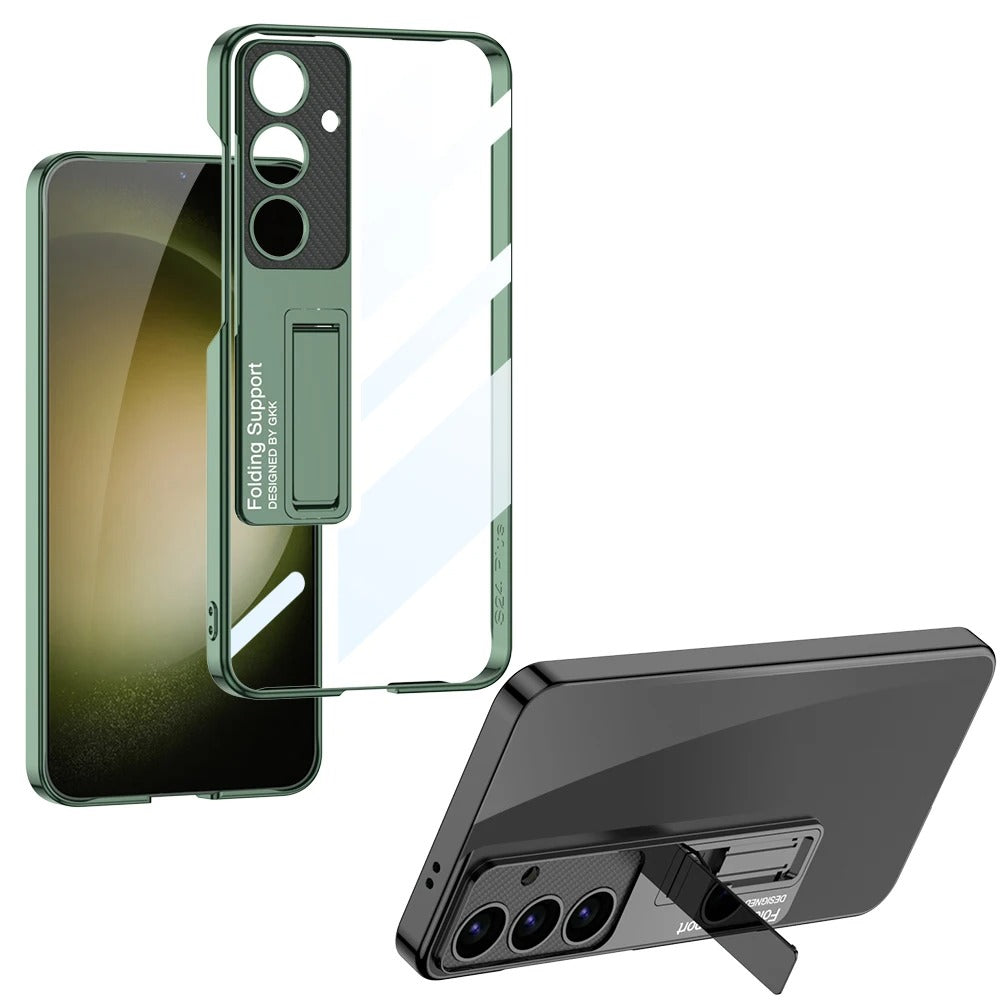 Luxury Ultra Clear Hybrid Stand Case - Samsung