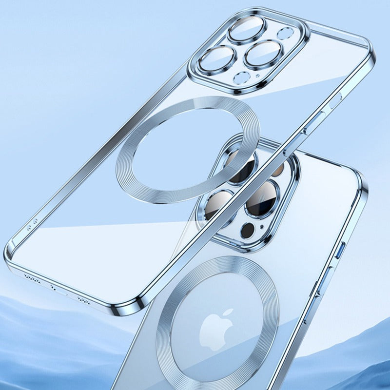 Luxury Plating Transparent MagSafe Case - iPhone