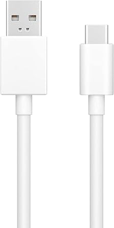 Ouxa Usb To Type C Quick Charger Fast Charging Cable For Smartphone -Free 1 Meter, Sturdy Type C Cable With 4.1A Fast Charging & 480Mbps Data Transmission(White)