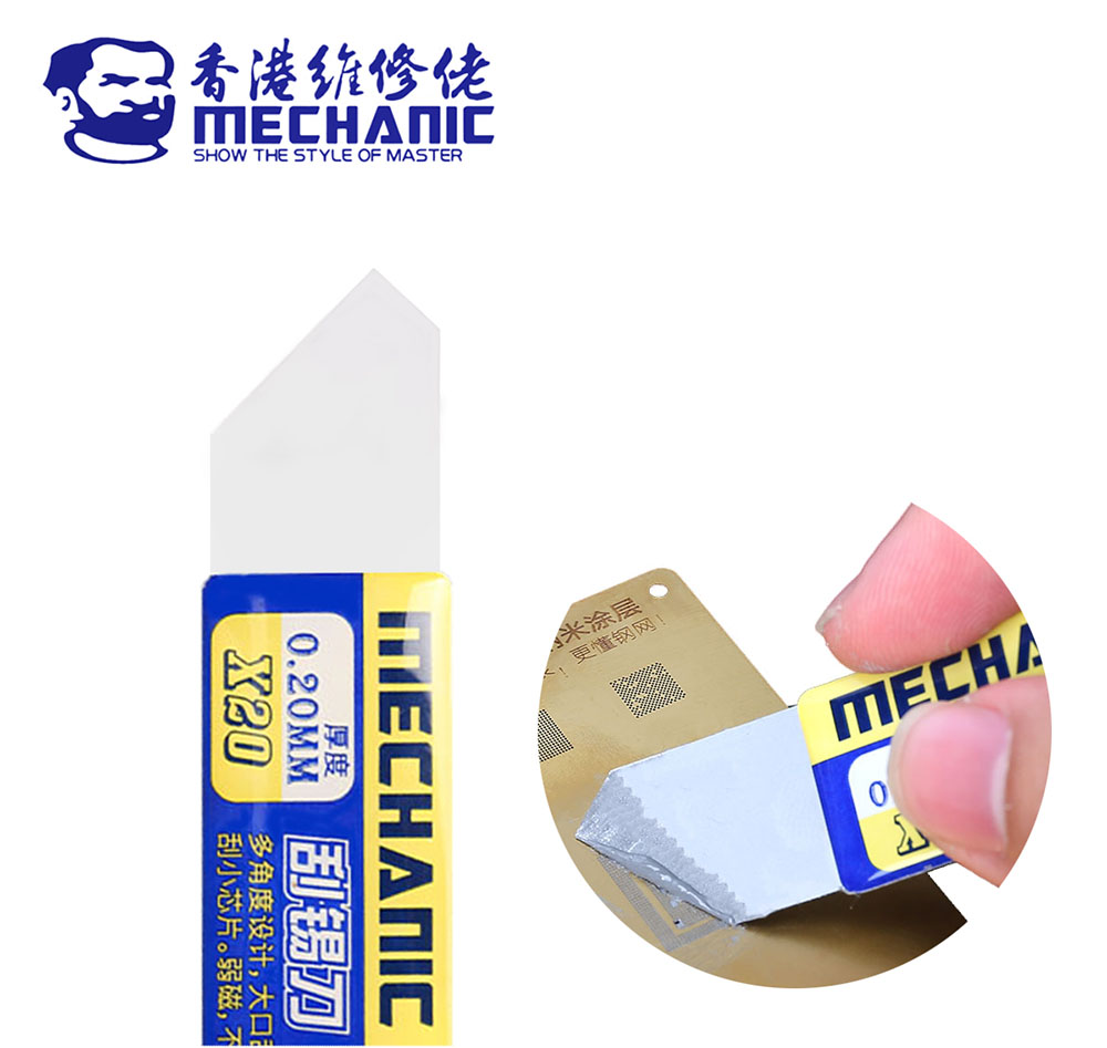 Mechanic X22 & X20  Metal Scraping Tin Knife For Bga Clean Solder Paste